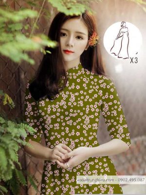 Vải áo dài hoa nhí kiểu mới AD H14503 24 1590552466 227 vai ao dai vai ao dai dep ad