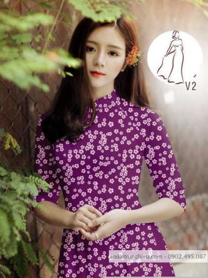 Vải áo dài hoa nhí kiểu mới AD H14503 27 1590552466 705 vai ao dai vai ao dai dep ad