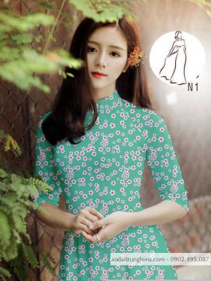 Vải áo dài hoa nhí kiểu mới AD H14503 29 1590552466 97 vai ao dai vai ao dai dep ad