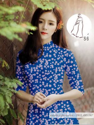 Vải áo dài hoa nhí kiểu mới AD H14503 34 1590552467 296 vai ao dai vai ao dai dep ad