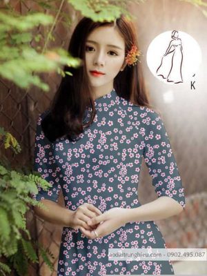 Vải áo dài hoa nhí kiểu mới AD H14503 35 1590552467 827 vai ao dai vai ao dai dep ad