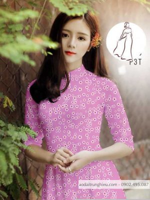 Vải áo dài hoa nhí kiểu mới AD H14503 31 1590552467 973 vai ao dai vai ao dai dep ad