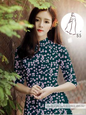 Vải áo dài hoa nhí kiểu mới AD H14503 36 1590552468 121 vai ao dai vai ao dai dep ad