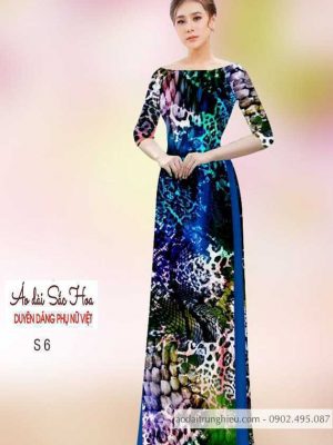 Vải áo dài hoa 3D kiểu mới AD H14502 24 1590638742 346 vai ao dai vai ao dai dep ad