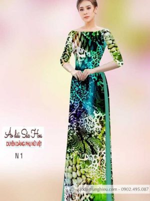 Vải áo dài hoa 3D kiểu mới AD H14502 26 1590638742 575 vai ao dai vai ao dai dep ad