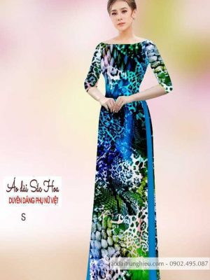Vải áo dài hoa 3D kiểu mới AD H14502 31 1590638743 409 vai ao dai vai ao dai dep ad