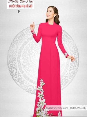 Vải áo dài hoa ly mới ra AD B6240 26 1590639065 366 vai ao dai vai ao dai dep ad