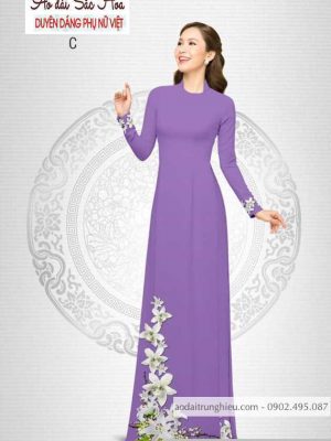 Vải áo dài hoa ly mới ra AD B6240 25 1590639065 990 vai ao dai vai ao dai dep ad