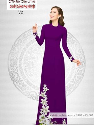 Vải áo dài hoa ly mới ra AD B6240 33 1590639066 733 vai ao dai vai ao dai dep ad