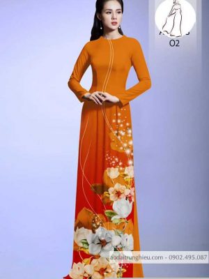 Vải áo dài hoa 3D thiết kế 2020 AD H10446 26 1590639162 665 vai ao dai vai ao dai dep ad
