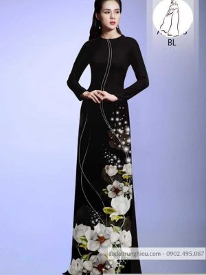 Vải áo dài hoa 3D thiết kế 2020 AD H10446 33 1590639163 198 vai ao dai vai ao dai dep ad