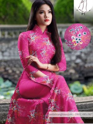 Vải áo dài hoa đều mới ra AD H10555 21 1590639270 471 vai ao dai vai ao dai dep ad