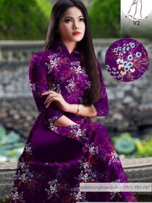 Vải áo dài hoa đều mới ra AD H10555 27 1590639271 300 vai ao dai vai ao dai dep ad