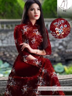 Vải áo dài hoa đều mới ra AD H10555 24 1590639271 544 vai ao dai vai ao dai dep ad
