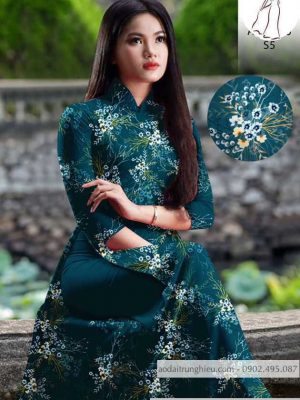 Vải áo dài hoa đều mới ra AD H10555 36 1590639272 123 vai ao dai vai ao dai dep ad