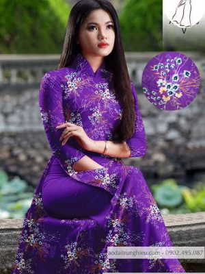 Vải áo dài hoa đều mới ra AD H10555 32 1590639272 224 vai ao dai vai ao dai dep ad