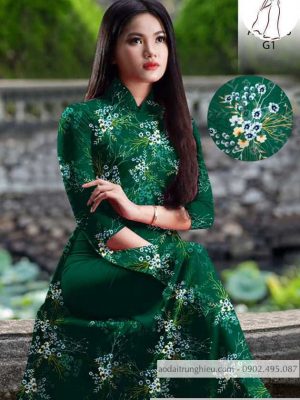 Vải áo dài hoa đều mới ra AD H10555 35 1590639272 397 vai ao dai vai ao dai dep ad