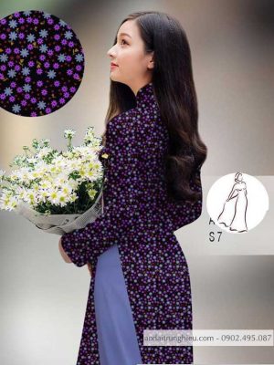 Vải áo dài hoa nhí kiểu mới AD H14514 22 1590639511 294 vai ao dai vai ao dai dep ad