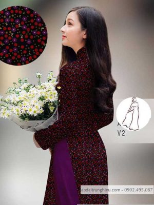 Vải áo dài hoa nhí kiểu mới AD H14514 20 1590639511 344 vai ao dai vai ao dai dep ad