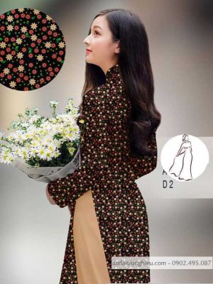 Vải áo dài hoa nhí kiểu mới AD H14514 23 1590639511 439 vai ao dai vai ao dai dep ad