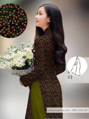 Vải áo dài hoa nhí kiểu mới AD H14514 26 1590639512 136 vai ao dai vai ao dai dep ad
