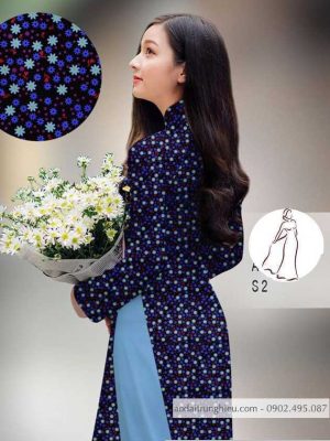 Vải áo dài hoa nhí kiểu mới AD H14514 29 1590639512 901 vai ao dai vai ao dai dep ad