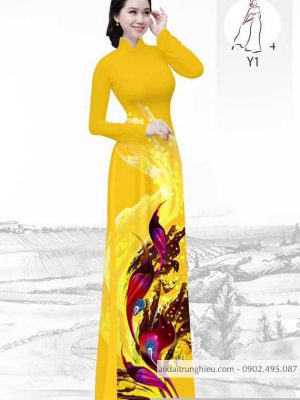 Vải áo dài hoa 3D kiểu mới AD H10567 32 1590639752 176 vai ao dai vai ao dai dep ad