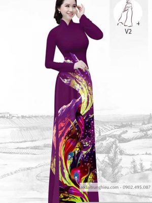 Vải áo dài hoa 3D kiểu mới AD H10567 33 1590639752 260 vai ao dai vai ao dai dep ad