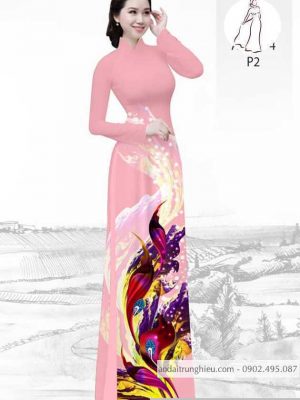 Vải áo dài hoa 3D kiểu mới AD H10567 35 1590639752 308 vai ao dai vai ao dai dep ad