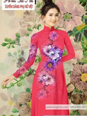 Vải áo dài hoa 3D mới ra AD T7164 24 1590639989 363 vai ao dai vai ao dai dep ad
