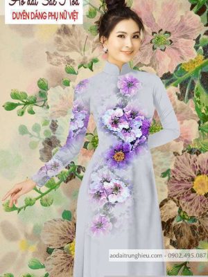 Vải áo dài hoa 3D mới ra AD T7164 22 1590639989 802 vai ao dai vai ao dai dep ad
