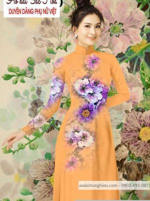 Vải áo dài hoa 3D mới ra AD T7164 20 1590639989 960 vai ao dai vai ao dai dep ad