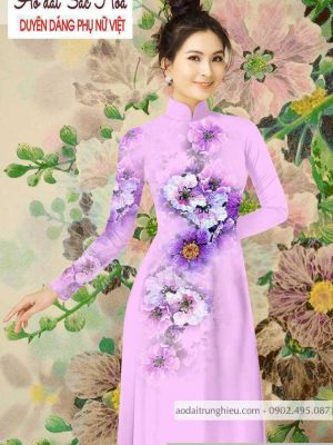 Vải áo dài hoa 3D mới ra AD T7164 29 1590639991 238 vai ao dai vai ao dai dep ad
