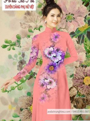 Vải áo dài hoa 3D mới ra AD T7164 31 1590639991 707 vai ao dai vai ao dai dep ad