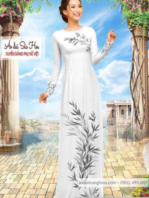 Vải áo dài hình lá mới ra AD C2893 29 1590640148 876 vai ao dai vai ao dai dep ad