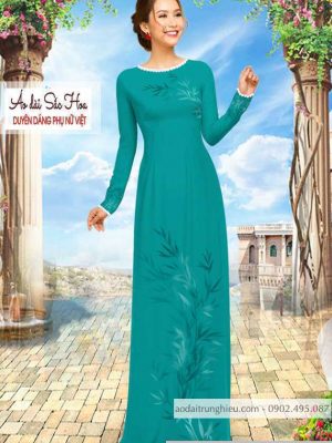 Vải áo dài hình lá mới ra AD C2893 30 1590640149 27 vai ao dai vai ao dai dep ad