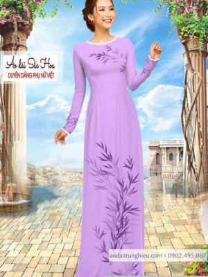 Vải áo dài hình lá mới ra AD C2893 31 1590640149 819 vai ao dai vai ao dai dep ad