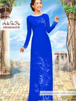 Vải áo dài hình lá mới ra AD C2893 34 1590640150 178 vai ao dai vai ao dai dep ad