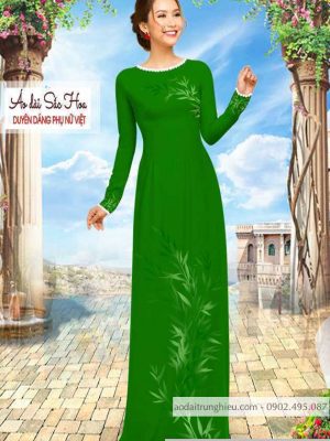 Vải áo dài hình lá mới ra AD C2893 32 1590640150 831 vai ao dai vai ao dai dep ad