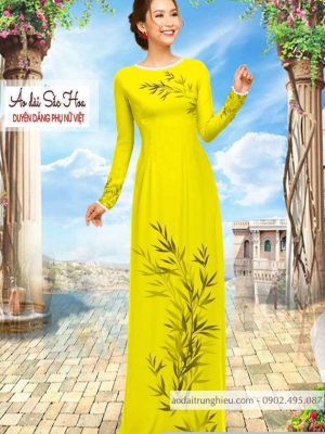 Vải áo dài hình lá mới ra AD C2893 35 1590640150 909 vai ao dai vai ao dai dep ad