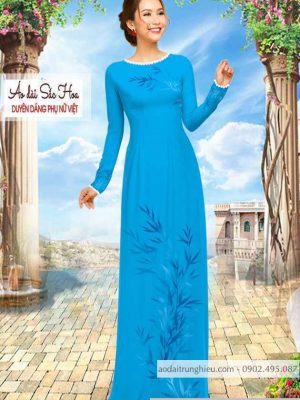 Vải áo dài hình lá mới ra AD C2893 39 1590640151 307 vai ao dai vai ao dai dep ad