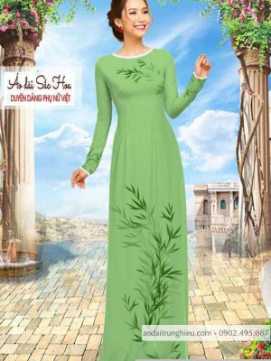 Vải áo dài hình lá mới ra AD C2893 43 1590640151 736 vai ao dai vai ao dai dep ad