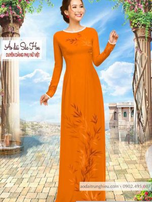 Vải áo dài hình lá mới ra AD C2893 42 1590640151 804 vai ao dai vai ao dai dep ad