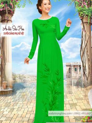 Vải áo dài hình lá mới ra AD C2893 41 1590640151 807 vai ao dai vai ao dai dep ad