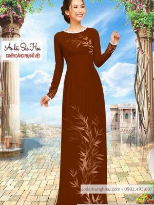 Vải áo dài hình lá mới ra AD C2893 48 1590640152 597 vai ao dai vai ao dai dep ad