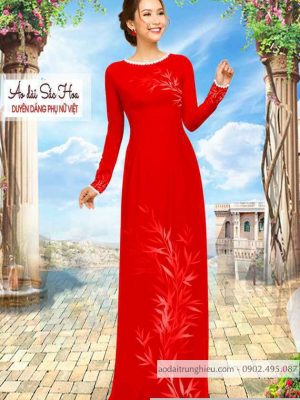 Vải áo dài hình lá mới ra AD C2893 47 1590640152 887 vai ao dai vai ao dai dep ad