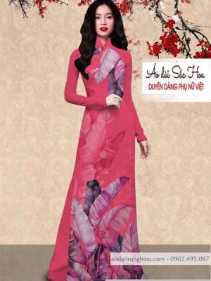 Vải áo dài hình lá chuối mới ra AD C2889 24 1590640540 709 vai ao dai vai ao dai dep ad