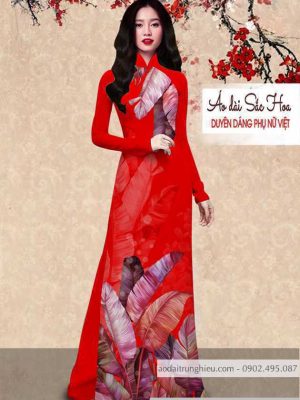 Vải áo dài hình lá chuối mới ra AD C2889 27 1590640541 389 vai ao dai vai ao dai dep ad