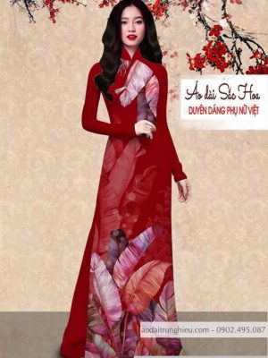 Vải áo dài hình lá chuối mới ra AD C2889 26 1590640541 739 vai ao dai vai ao dai dep ad