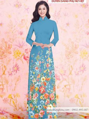 Vải áo dài hoa 3D thiết kế 2020 AD T7162 18 1590640659 292 vai ao dai vai ao dai dep ad